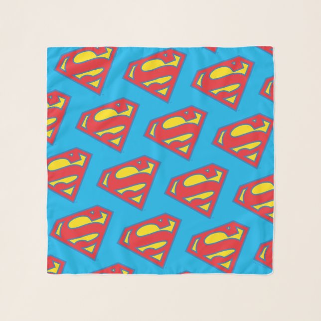 Classic Supergirl Logo with Blue Outline Scarf (Front)