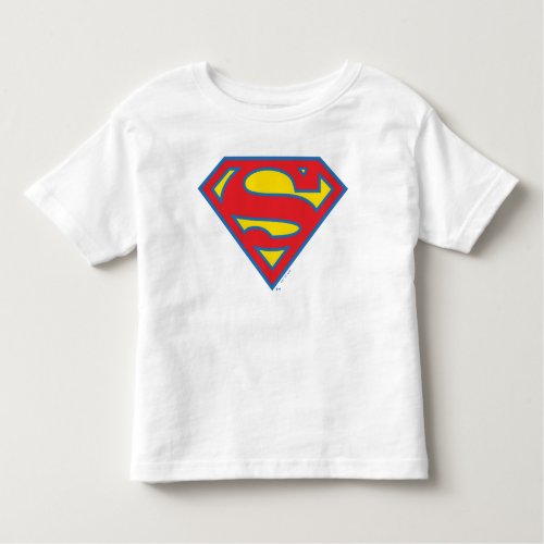 Classic Supergirl Logo with Blue Outline Toddler T_shirt