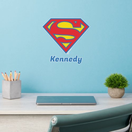 Classic Supergirl Logo with Blue Outline Wall Decal