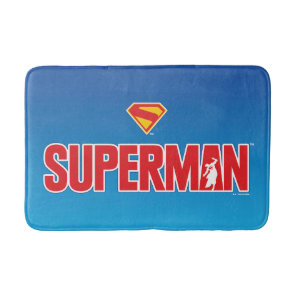 Classic Superman Bold Logo Bath Mat