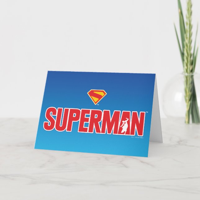 Classic Superman Bold Logo Card (Front)