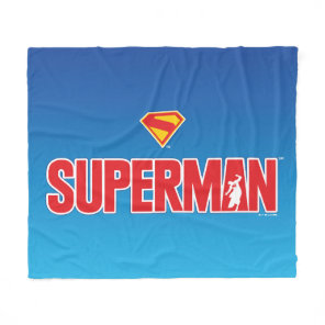 Classic Superman Bold Logo Fleece Blanket