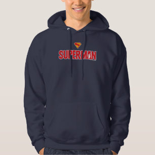 Classic Superman Bold Logo Hoodie