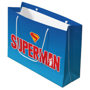 Classic Superman Bold Logo Large Gift Bag