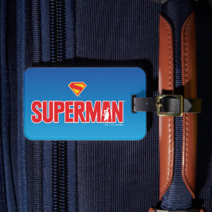 Classic Superman Bold Logo Luggage Tag