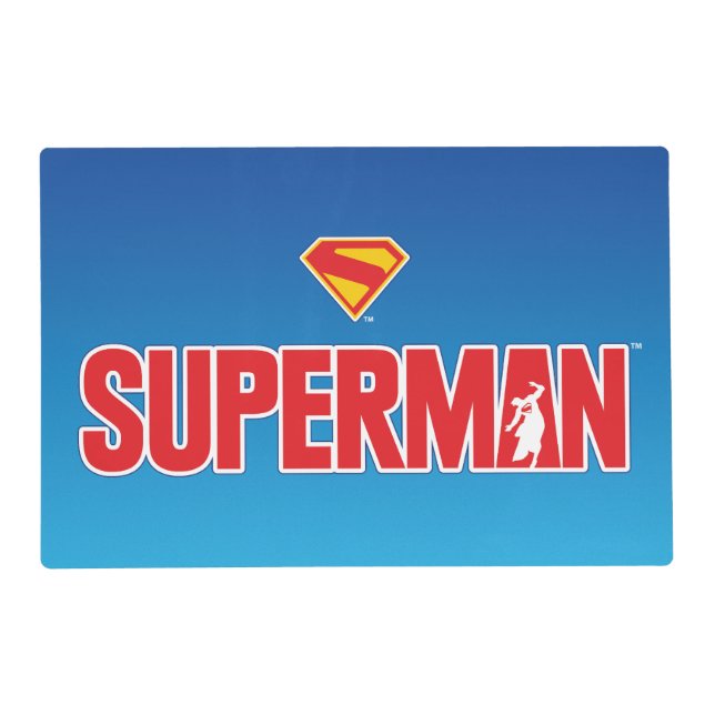 Classic Superman Bold Logo Placemat (Front)