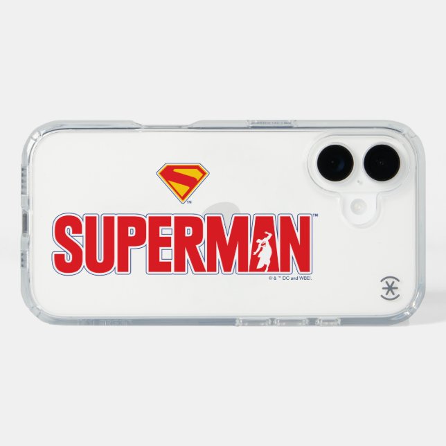Classic Superman Bold Logo Speck iPhone Case (Horz)