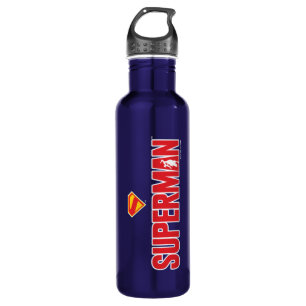 Classic Superman Bold Logo Stainless Steel Water Bottle