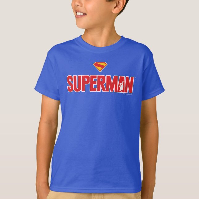 Classic Superman Bold Logo T-Shirt (Front)