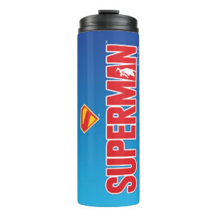 Classic Superman Bold Logo Thermal Tumbler