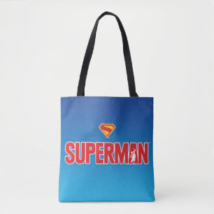 Classic Superman Bold Logo Tote Bag