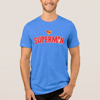 Classic Superman Bold Logo Tri-Blend Shirt