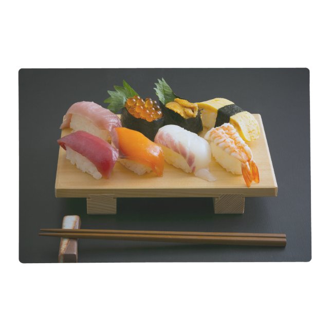 Classic Sushi Board Placemat – SUSHIMI Collection (Front)