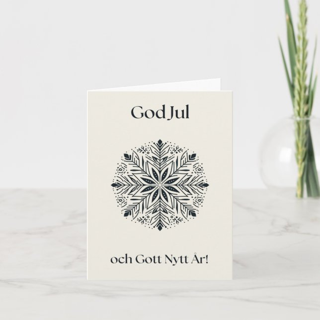 Classic Swedish Christmas Card (Front)
