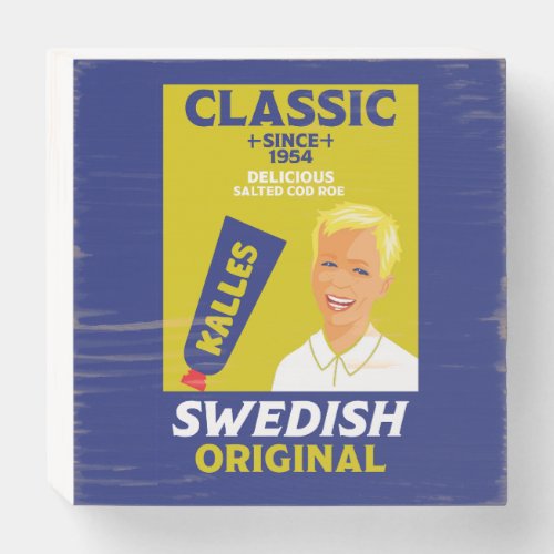 Classic Swedish Foods Wooden Box Sign