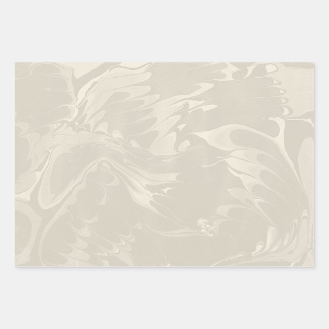Classic Swirl Marble Pattern Wrapping Paper Sheets (Front)
