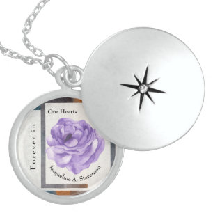 Classic Sympathy Photo Memorial Gift Locket Necklace