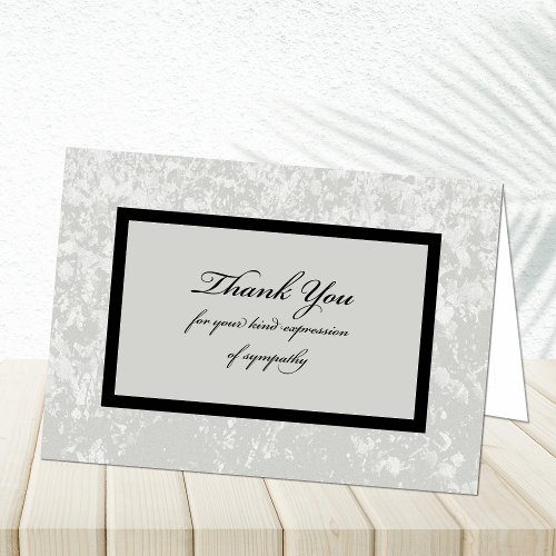 Classic Sympathy Thank You Card