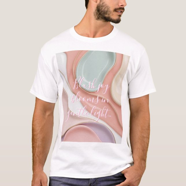 Classic t-shirt in stylish abstract graphic (Front)