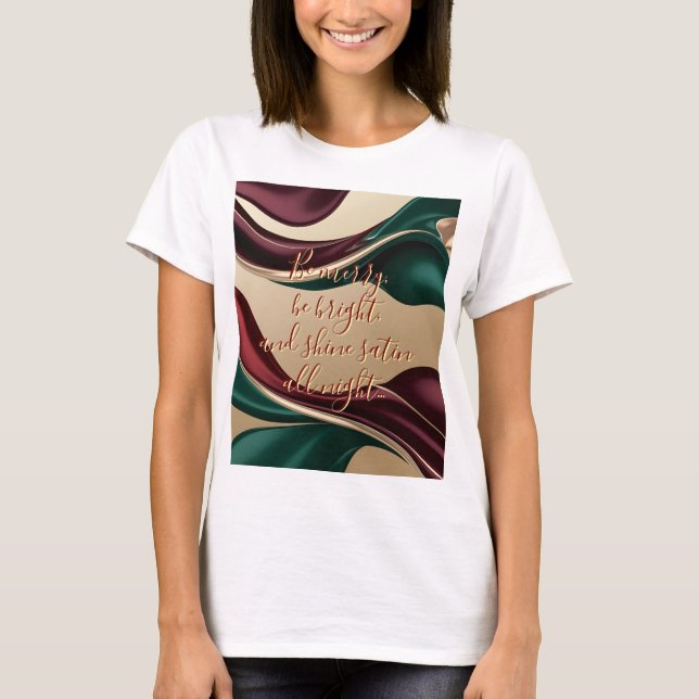 Classic t-shirt in stylish abstract graphic (Front)