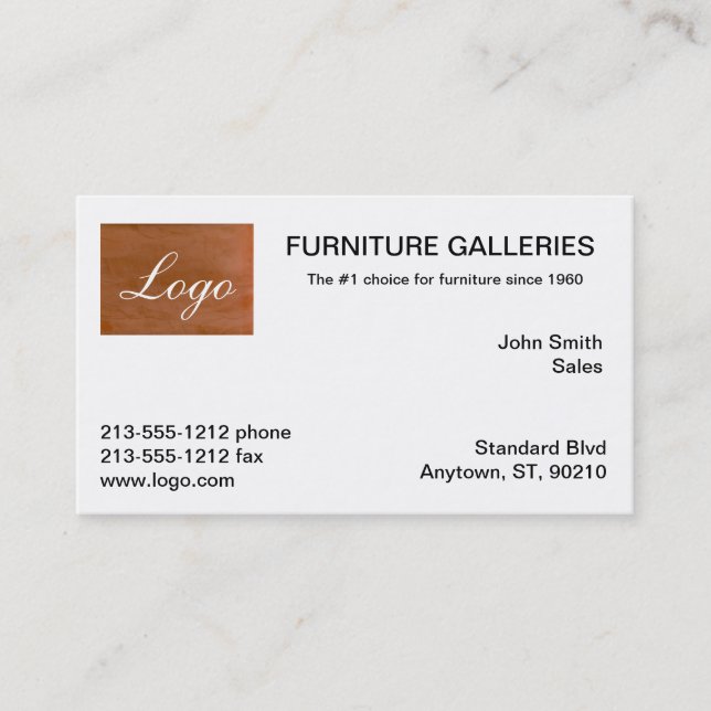 Classic Tangerine Logo Business Cards (Front)