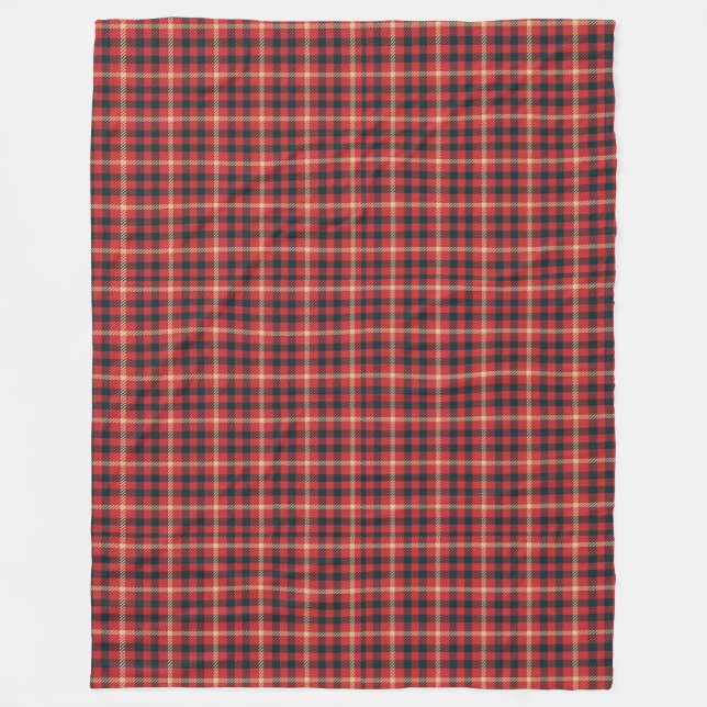 Classic Tartan Blanket for Cozy Holiday Nights (Front)