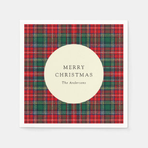 Classic Tartan Plaid Christmas Party Napkins