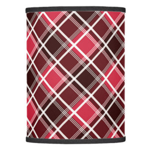 Classic Tartan Plaid Red Black Custom Lamp Shade
