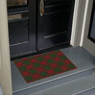 Classic Tartan Red Green Buffalo Plaid Christmas Doormat