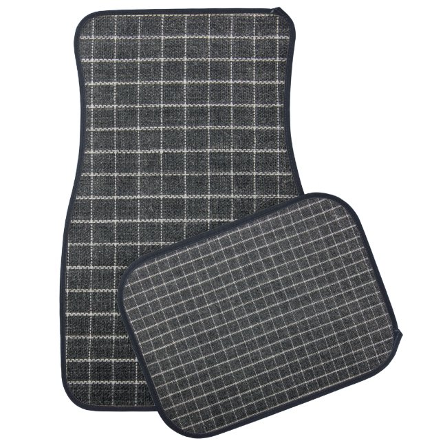 Classic Tartan Texture Design Car Floor Mat (Set)