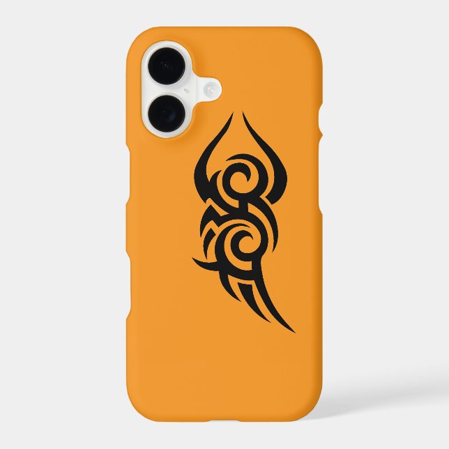 Classic Tattoo Inspired Line Art Design iPhone Case (Back)