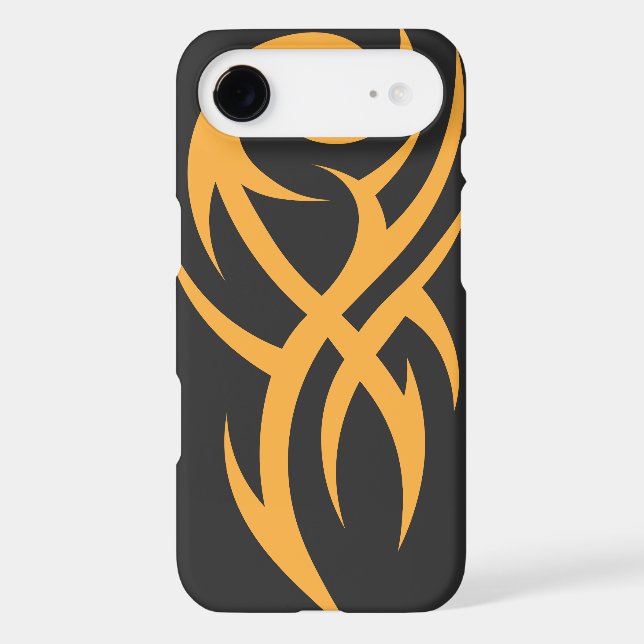 Classic Tattoo Inspired Line Art Design iPhone Case (Back)