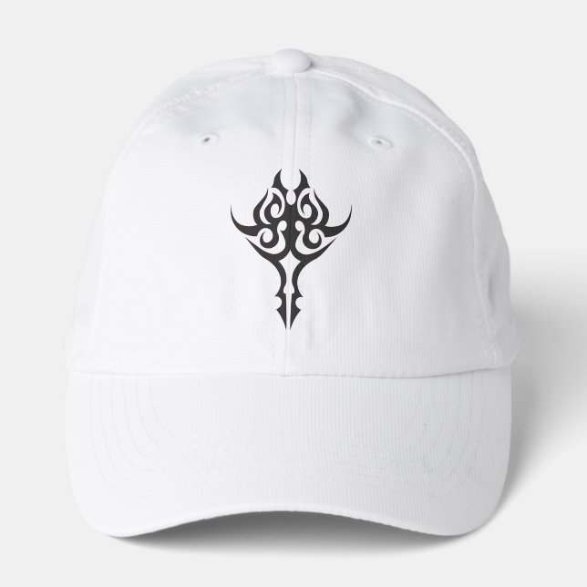Classic Tattoo Inspired Line Art Design Performance Cap (Front)