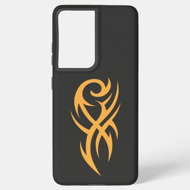 Classic Tattoo Inspired Line Art Design Samsung Galaxy Case (Back)