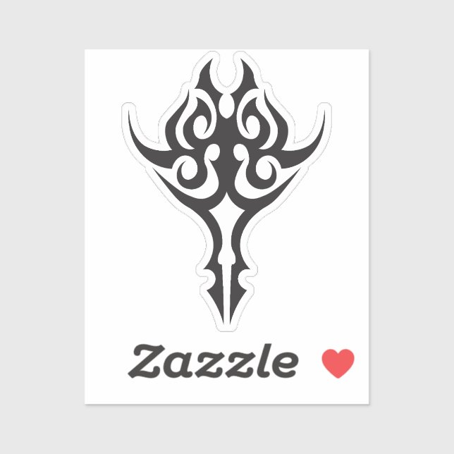 Classic Tattoo Inspired Line Art Design Sticker (Sheet)
