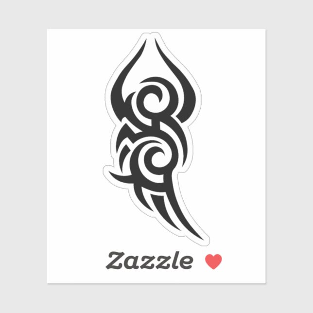 Classic Tattoo Inspired Line Art Design Sticker (Sheet)