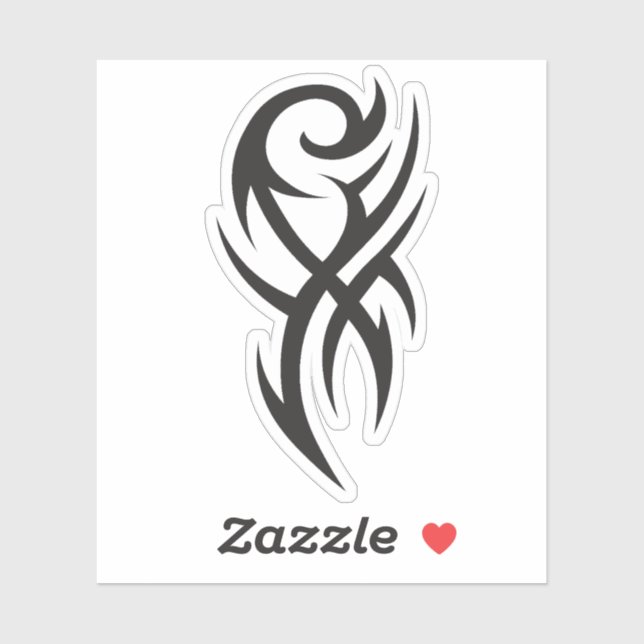 Classic Tattoo Inspired Line Art Design Sticker (Sheet)