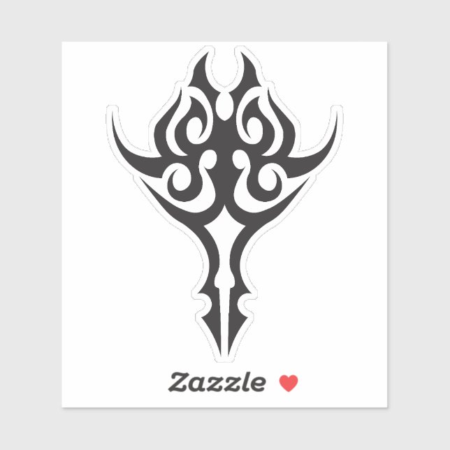 Classic Tattoo Inspired Line Art Design Sticker (Sheet)