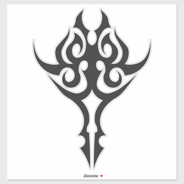 Classic Tattoo Inspired Line Art Design Sticker (Sheet)