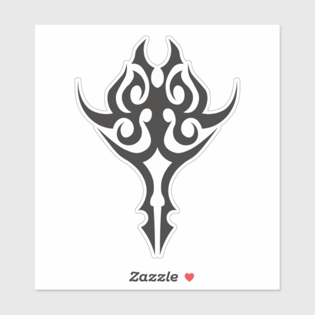 Classic Tattoo Inspired Line Art Design Sticker (Sheet)