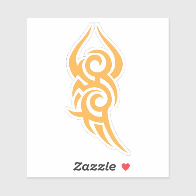 Classic Tattoo Inspired Line Art Design Sticker (Sheet)