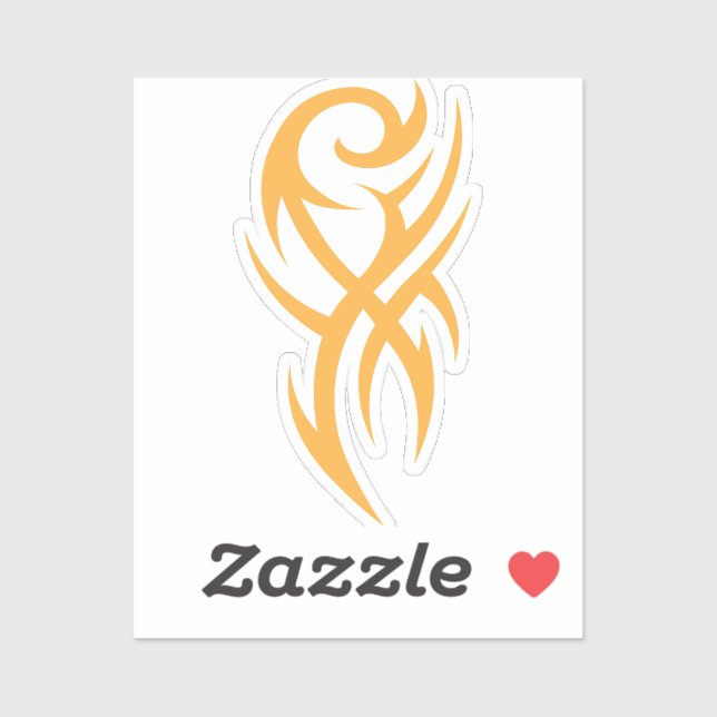 Classic Tattoo Inspired Line Art Design Sticker (Sheet)