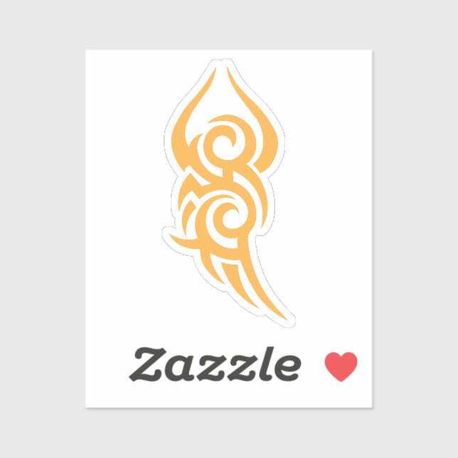 Classic Tattoo Inspired Line Art Design Sticker (Sheet)