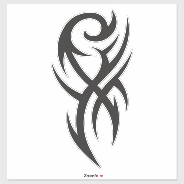 Classic Tattoo Inspired Line Art Design Sticker (Sheet)