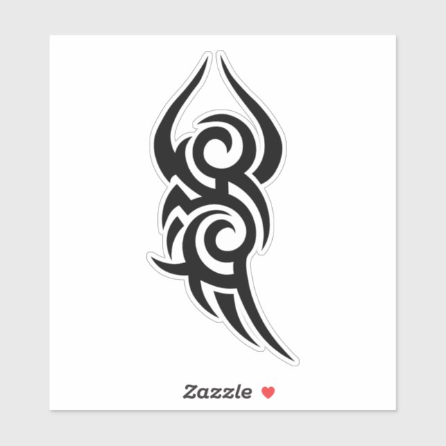 Classic Tattoo Inspired Line Art Design Sticker (Sheet)