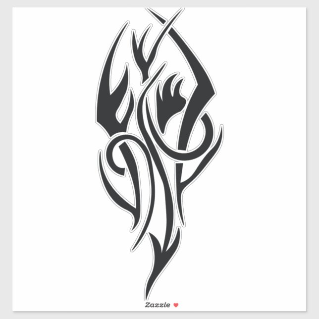 Classic Tattoo Inspired Line Art Design Sticker (Sheet)