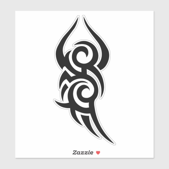 Classic Tattoo Inspired Line Art Design Sticker (Sheet)