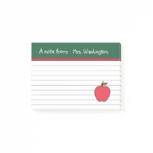 Classic Teacher's Apple Post It Notes