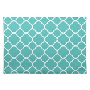 Classic Teal Moroccan Pattern Placemat