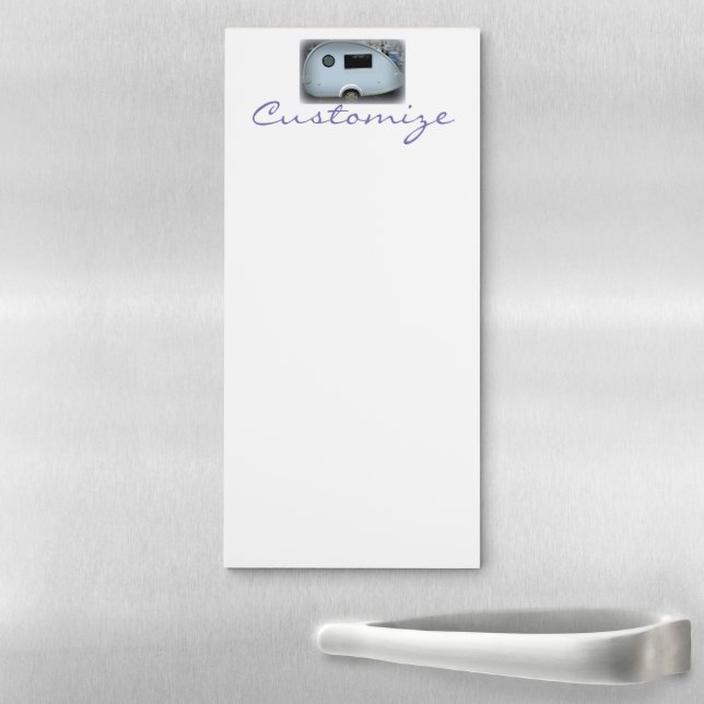 Classic teardrop trailer Thunder_Cove Magnetic Notepad (In Situ)